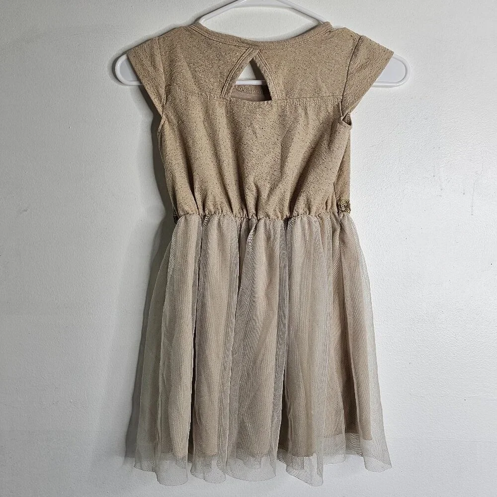 Chiffon and Sequin Dress with Keyhole Back - Picture 3 of 6